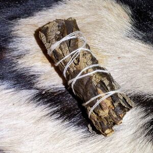 4 Inch Large Mugwort Black Sage Smudge Stick